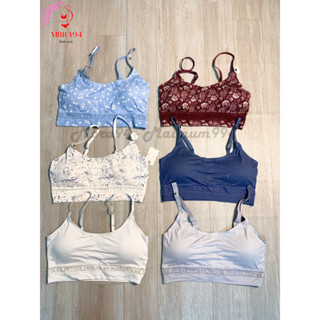 [Sale Hàng Xuất ] Áo + quần lót -Áo Bra cotton lạnh mặc thay áo lót ngực, đi biển, tập gym, yoga, chơi thể thao - Mbra94