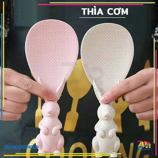 Muỗng Múc Cơm,Muỗng múc cơm chống dính hình chú thỏ đáng yêu,Dính Hình Chú Thỏ Hoạt Hình Dễ Thương Độc Đáo