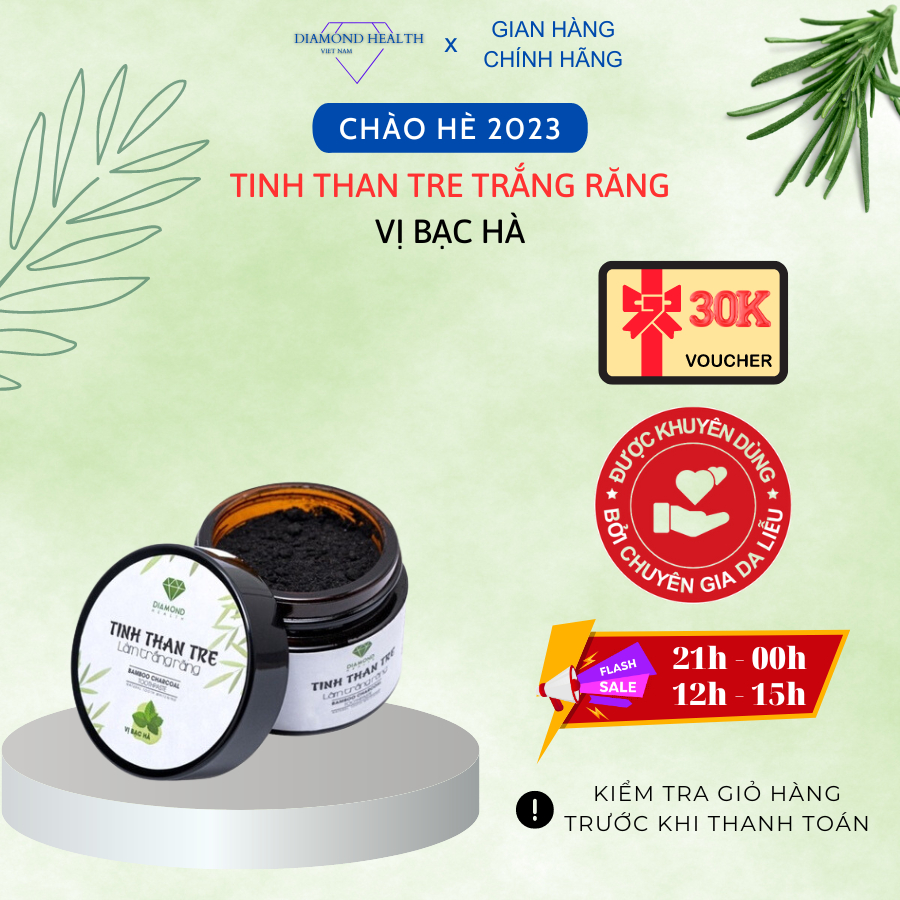 Tinh than tre trắng răng