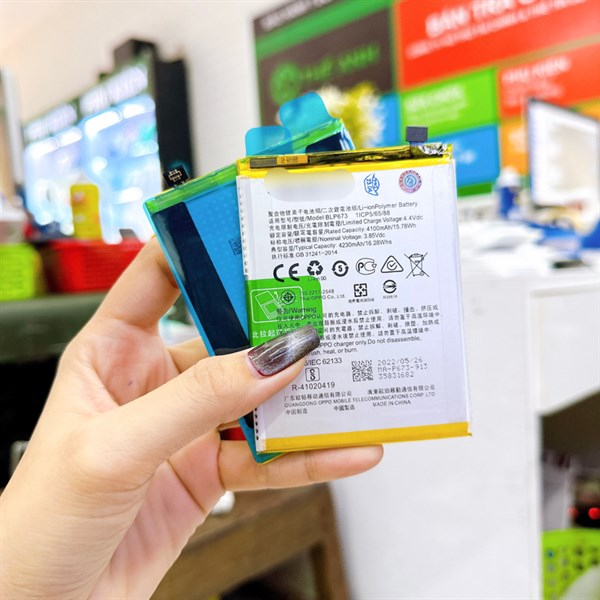 Pin Oppo A3S ( BLP673) chính hãng , bảo hành đổi trả như hình