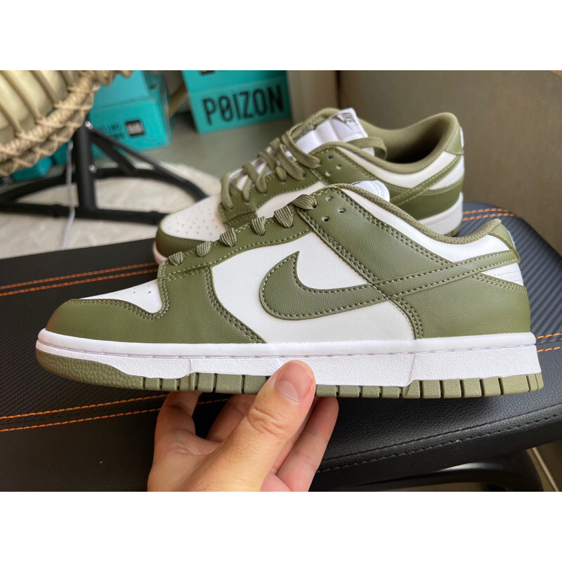 The best dunk! Giày sneaker dunk low "medium olive"DD1503-120