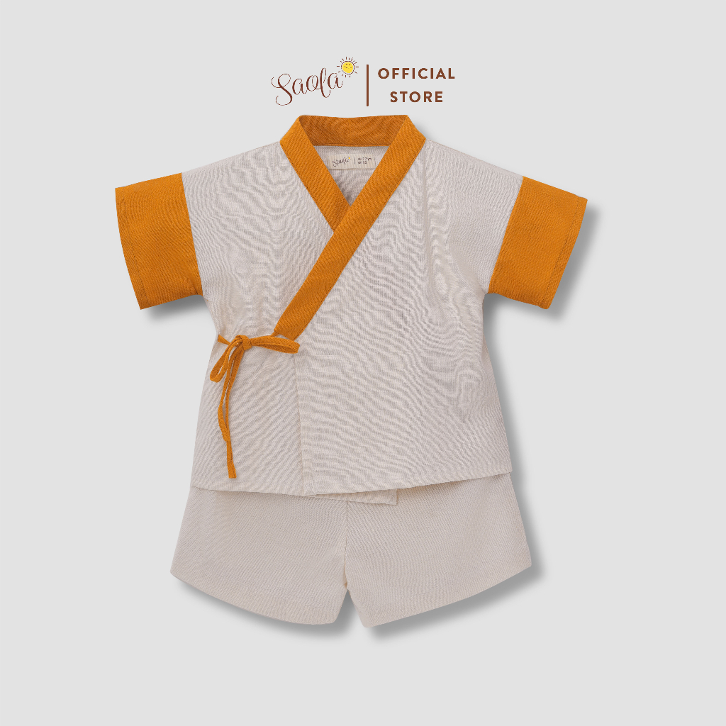 Bộ Quần Áo Yukata Chất Liệu Linen Thoáng Mát Cho Bé Trai - JINBEI SET - SEL003 SEL004 & SEL005- SAOLA CLOTHING