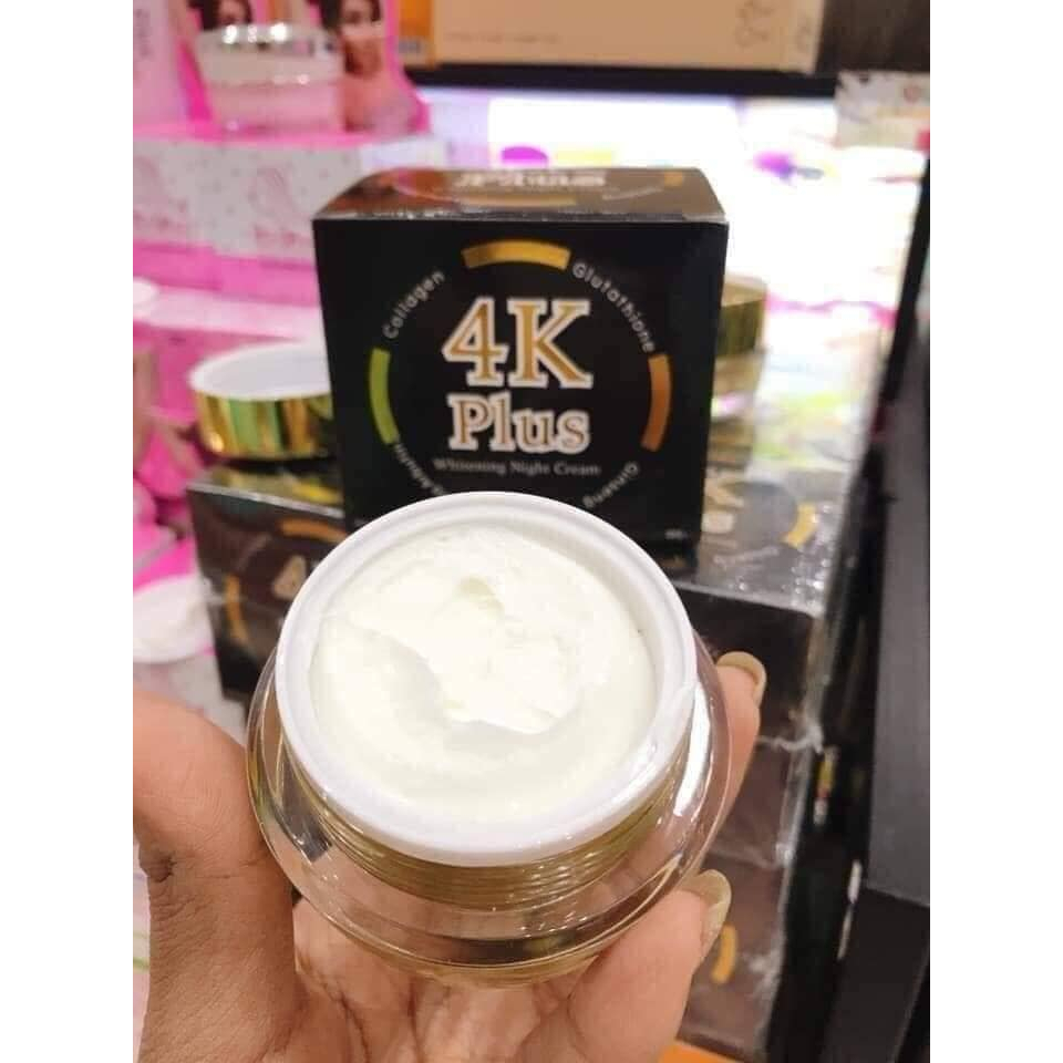 Kem Dưỡng Trắng Da Ban Đêm 4K Plus 5x Thái Lan Chính Hãng, Mẫu Mới Date Mới 20gr