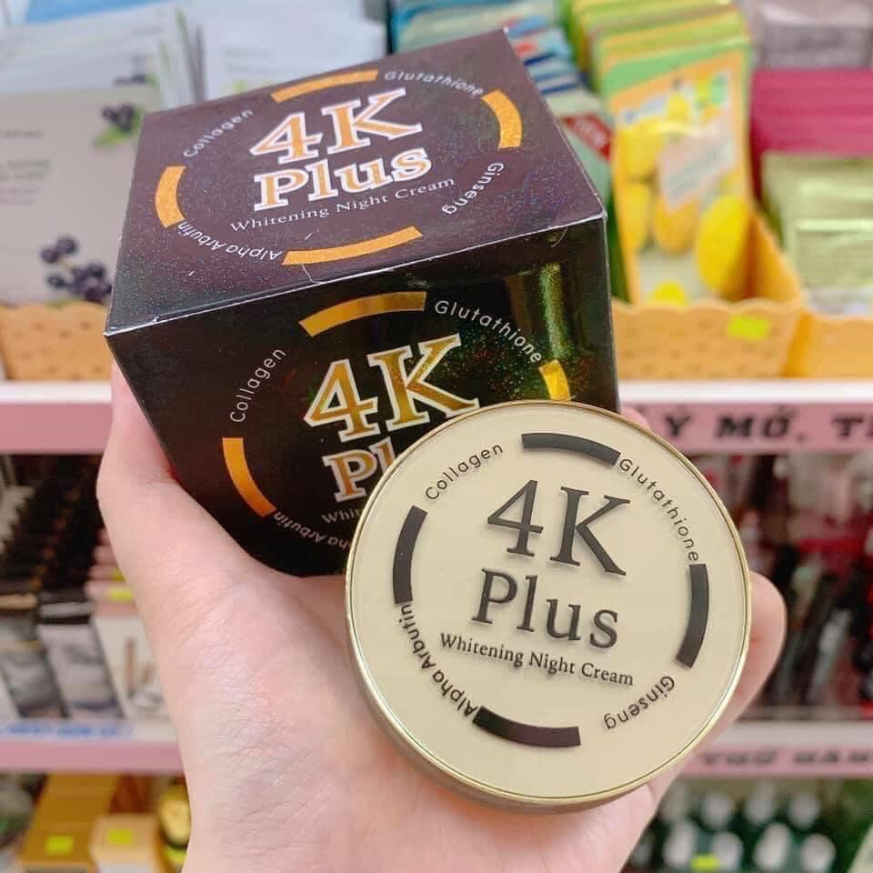 Kem Dưỡng Trắng Da Ban Đêm 4K Plus 5x Thái Lan Chính Hãng, Mẫu Mới Date Mới 20gr