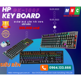 Bàn phím cơ HP GK100F chính hãng chuyên game blue switch