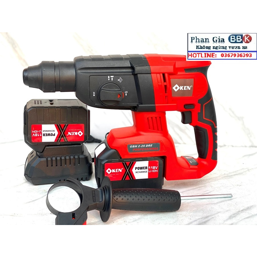 Máy khoan bê tông KEN 188V - PIN 15 CELL