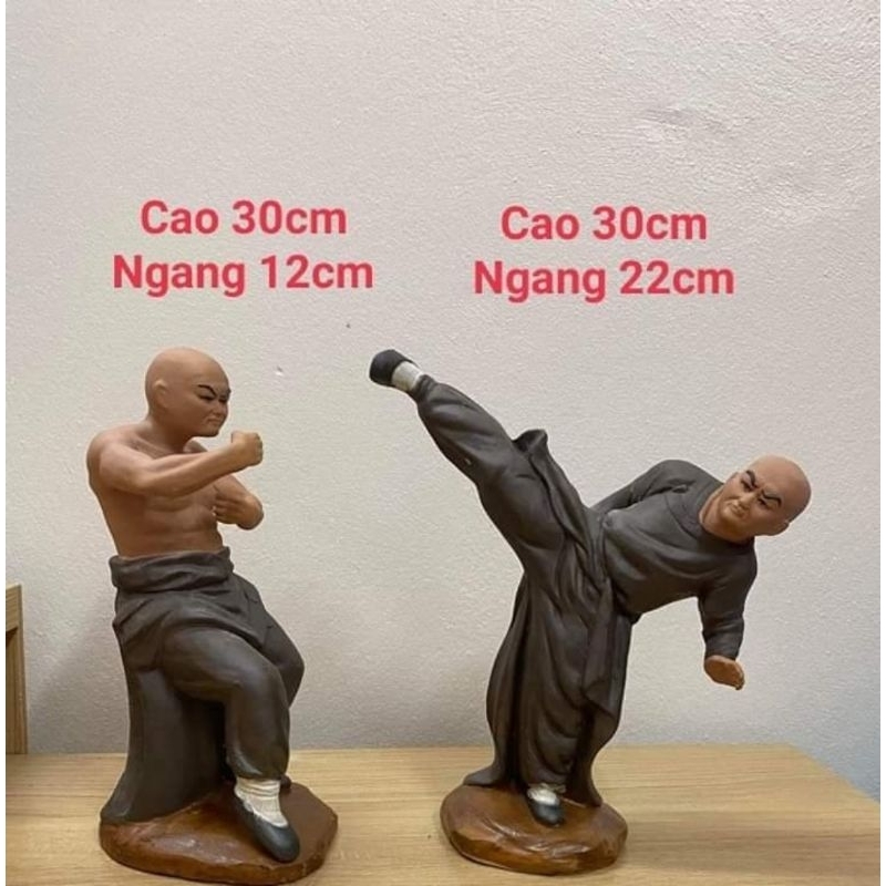 Tượng Tiểu Cảnh Bonsai Hoàng phi hồng màu nâu đen gốm Bát tràng 1 size CT-16