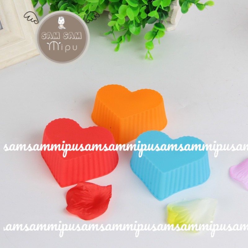Khuôn silicon làm bánh nhiều hình dáng cute 7cm - Khuôn bánh bông lan, cupcake, muffin, rau câu - Shop Mẹ Sam