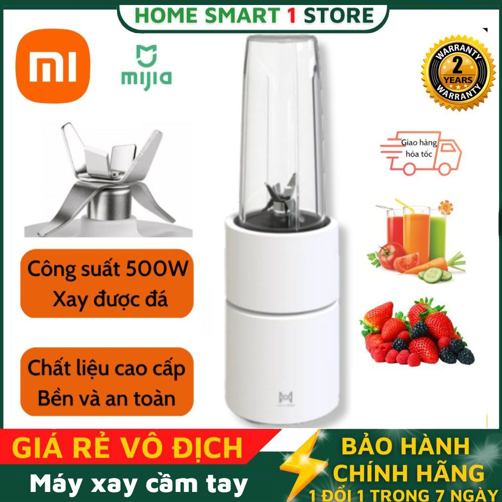 Máy xay sinh tố Pinlo pro YM-B05 500ml, 6 lưỡi thép không gỉ, công suất 500w, tốc độ xay 30.000 vòng/ phút