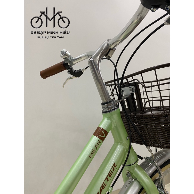 Xe đạp nữ siêu nhẹ khung nhôm Inveter milan V bền bỉ- Xe Đạp Minh Hiếu