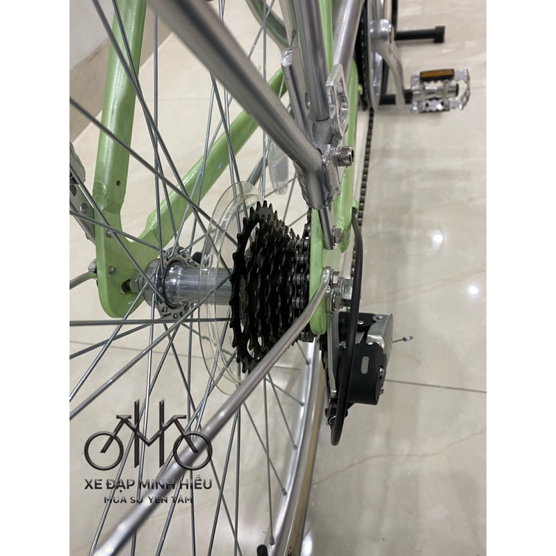 Xe đạp nữ siêu nhẹ khung nhôm Inveter milan V bền bỉ- Xe Đạp Minh Hiếu