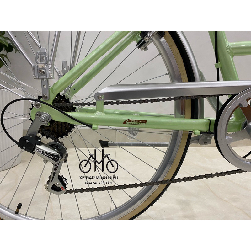Xe đạp nữ siêu nhẹ khung nhôm Inveter milan V bền bỉ- Xe Đạp Minh Hiếu