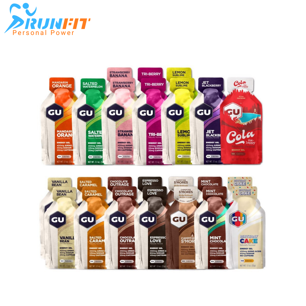 Gel năng lượng chạy bộ GU Energy - nhiều vị