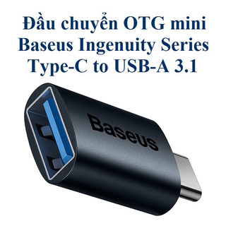 adapter chuyển cổng C ra USB hỗ trợ OTG Baseus Ingenuity Series_Màu ngẫu nhiên