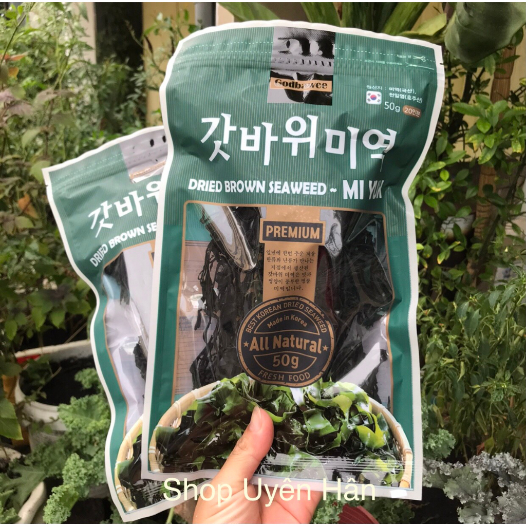 Combo 2 gói Rong Biển Nấu Canh Godbawee Mi Yuk 50g - Rong Biển Nấu Canh Hàn Quốc