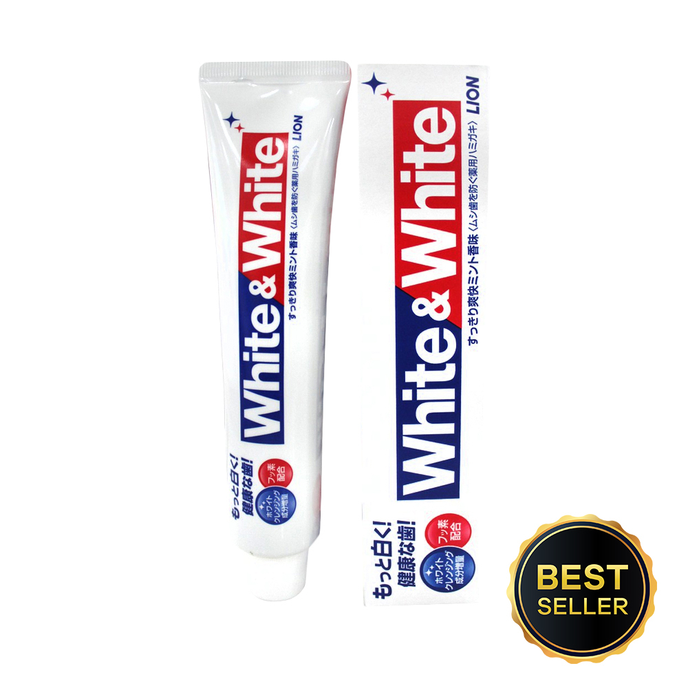 Kem đánh răng White & White Lion 150g Nhật Bản