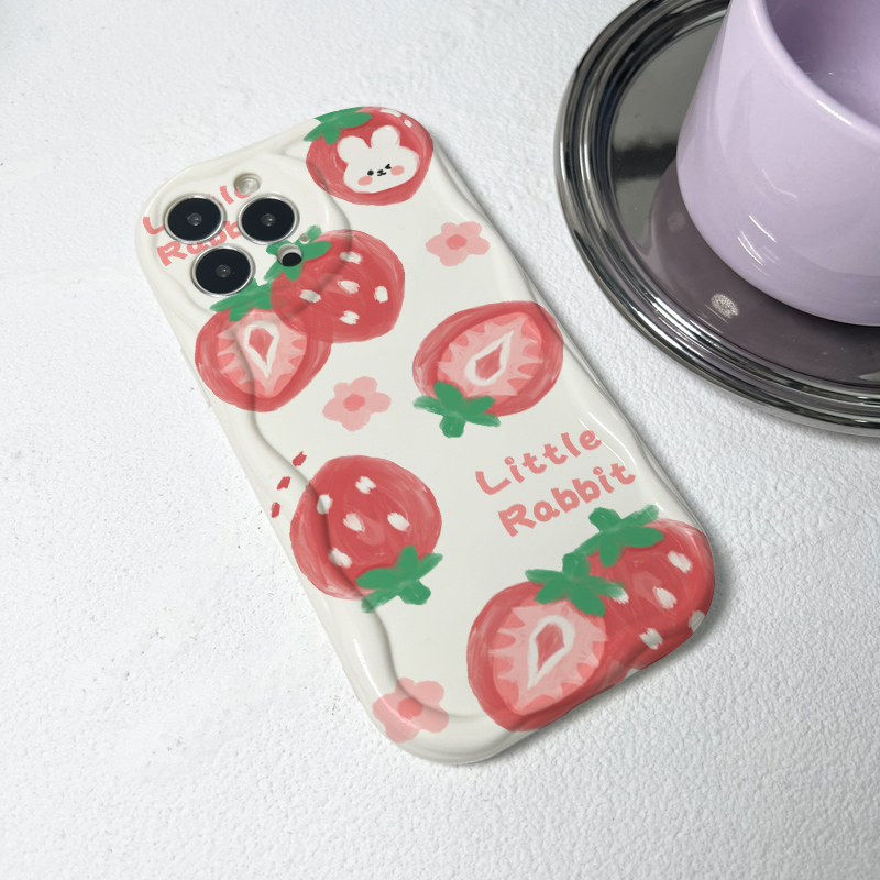 Ốp Điện Thoại Dâu Tây Cho iPhone 14Promax 14 13Promax 13 12Promax  12 11Promax 11 Xsmax XR X 7P 8P 7 8 6P 6 sk1508