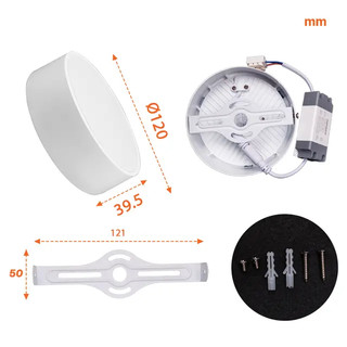 Đèn LED Panel ốp nổi viền mỏng tròn Nanoco