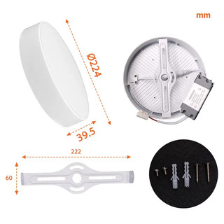Đèn LED Panel ốp nổi viền mỏng tròn Nanoco