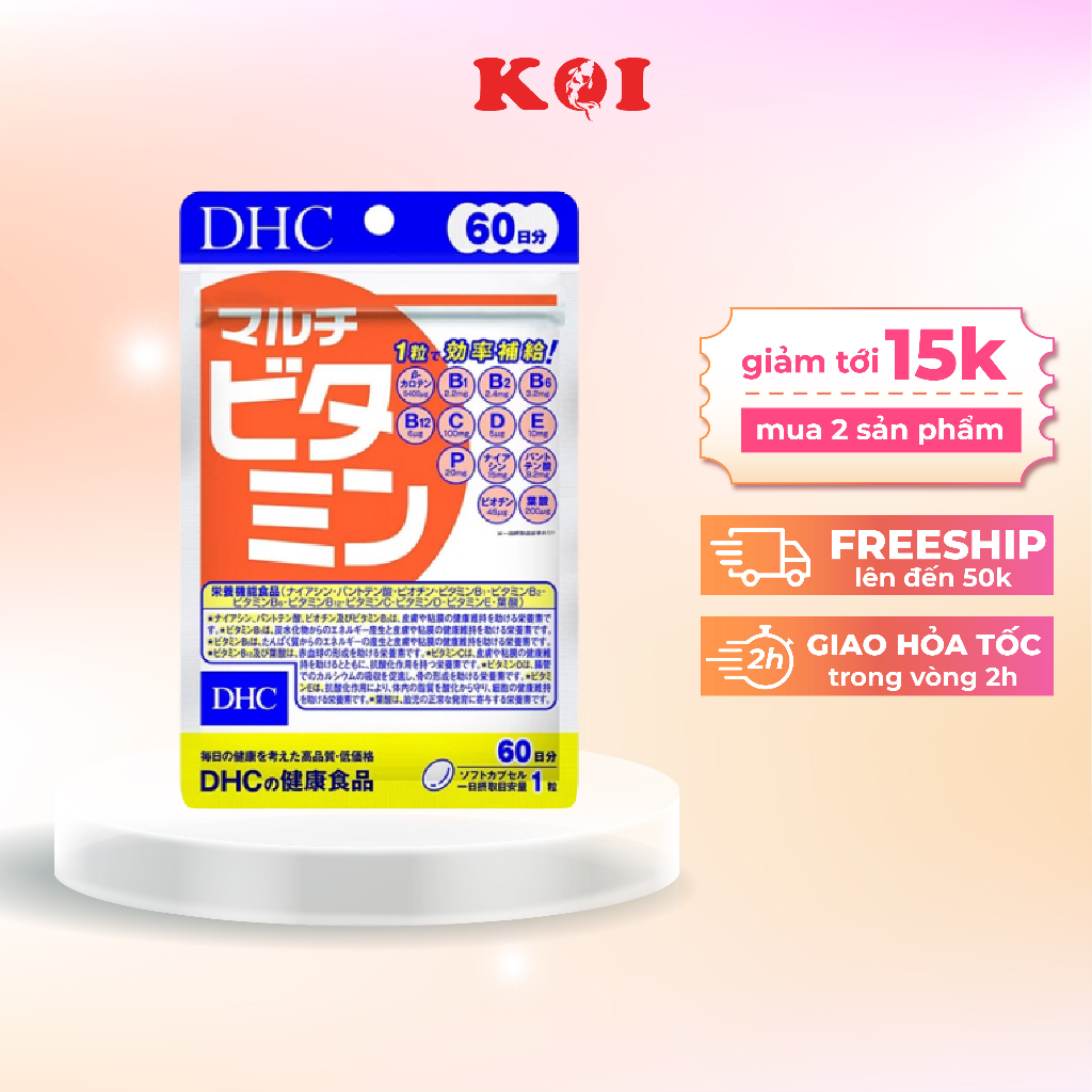 Viên uống DHC Multi Vitamin tổng hợp gói 30 ngày và 90 ngày Nhật Bản JPKOI