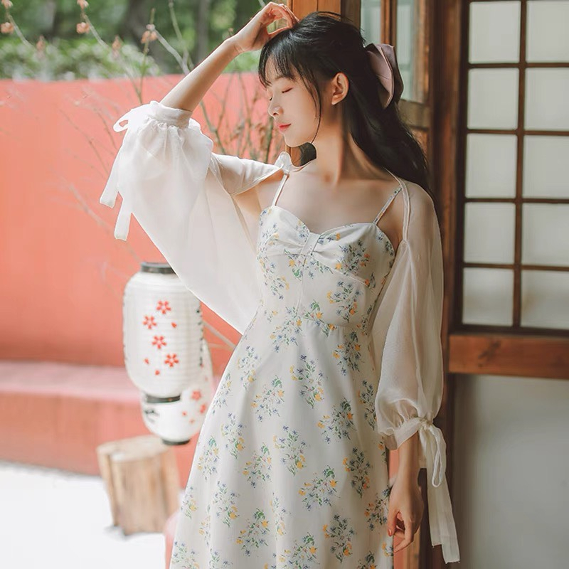 Áo khoác cardigan tơ mỏng thắt nơ phong cách hàn quốc cực xinh