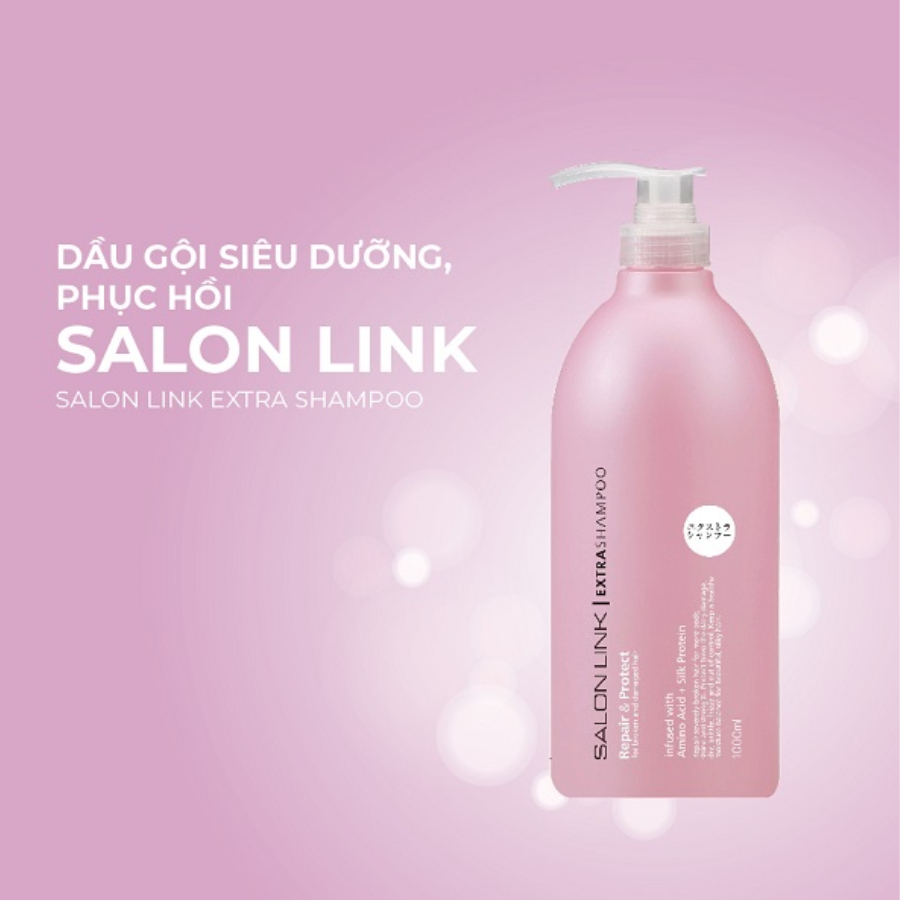 Dầu gội Salonlink 1000ml phục hồi tóc hư tổn tóc gội nhuộm giảm sơ rụng tóc nội địa Nhật - Kumano Cosme