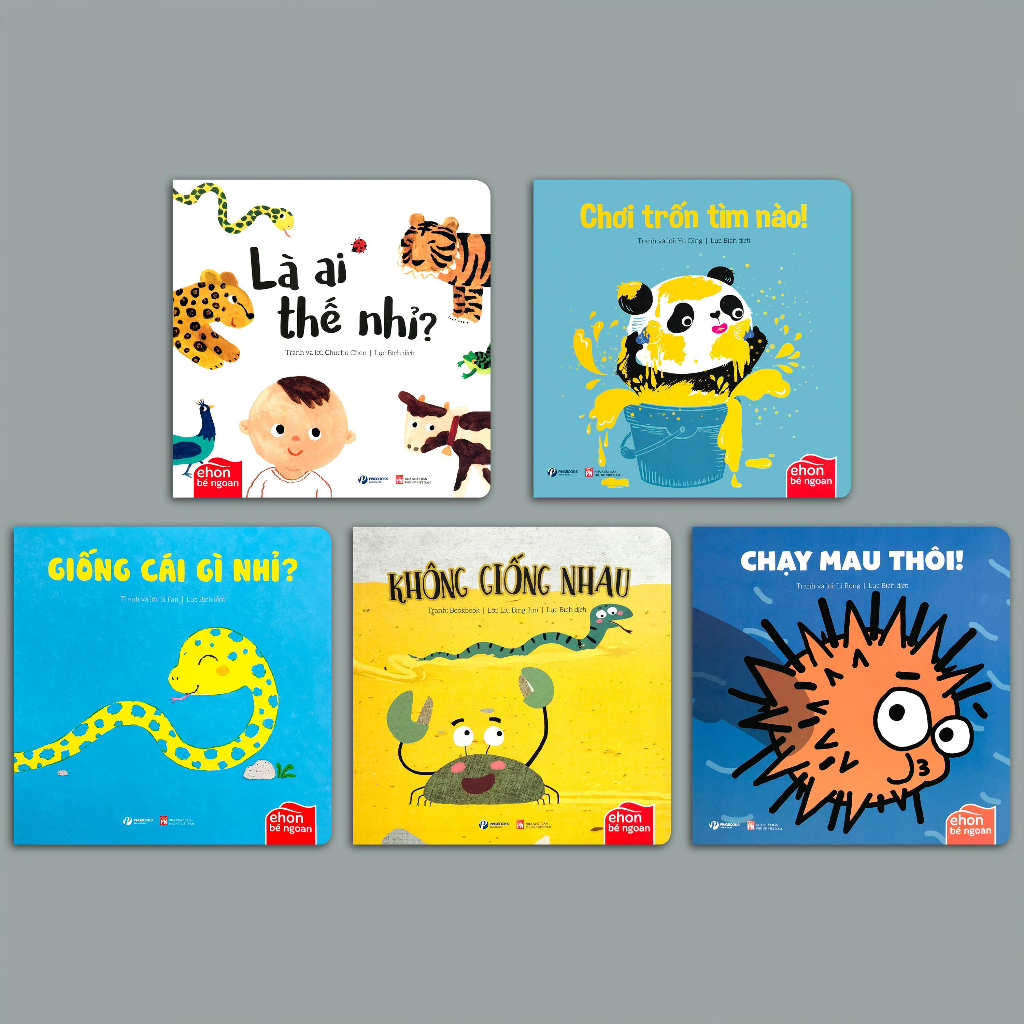 Sách - Ehon Bé Ngoan Phần 1 Giúp Bé Nhận Biết Hình Dáng Màu Sắc (Bộ 5 Quyển)