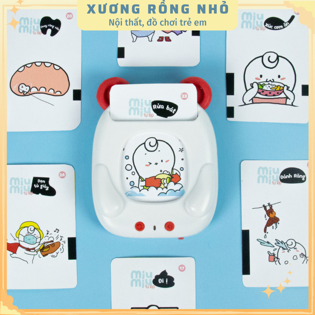 Máy đọc truyện Miu bé nhỏ song ngữ cao cấp đọc truyện kỹ năng sống - Xương Rồng Nhỏ