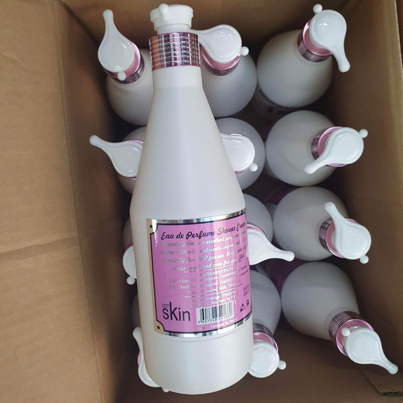 Sữa tắm dưỡng ẩm làm trắng da hương nước hoa pháp SKIN 700ml