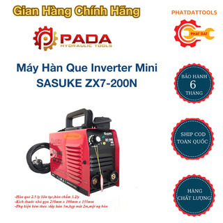 Máy hàn que inverter mini sasuke zx7-200n - hàng chính hãng - bảo hành 12 tháng