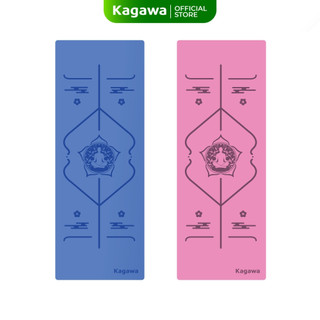 Thảm tập yoga cao su cao cấp KAGAWA 183x68x0.5cm định tuyến - Chất liệu cao su chống thấm, chống trơn, trượt