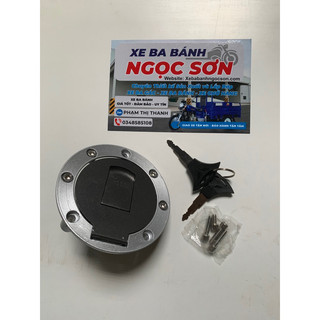 bình xăng xe ba gác + nắp khoá