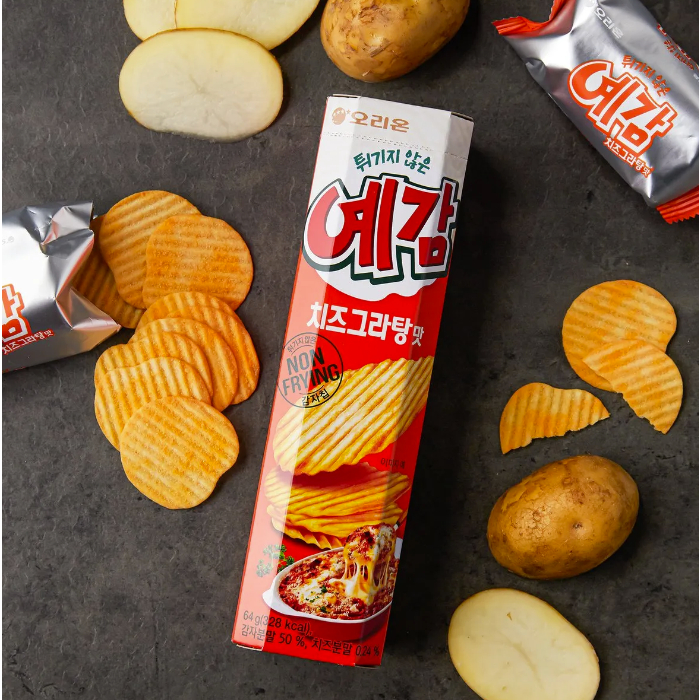 Snack khoai tây không chiên YeGam Orion nội địa Hàn Quốc 64g