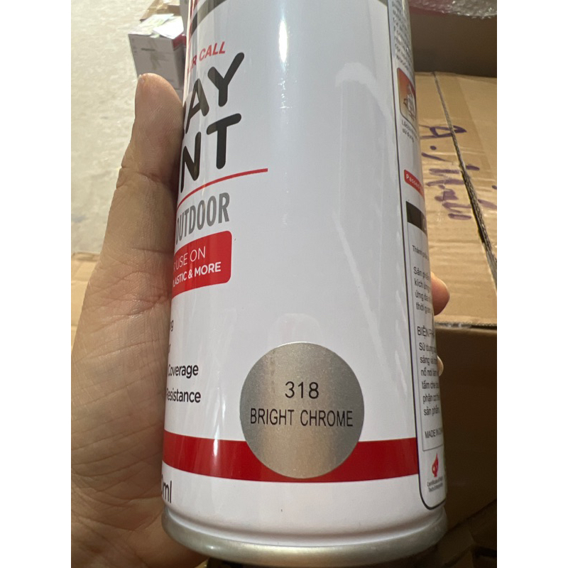 Sơn xịt sano inox chrome 318-400ml