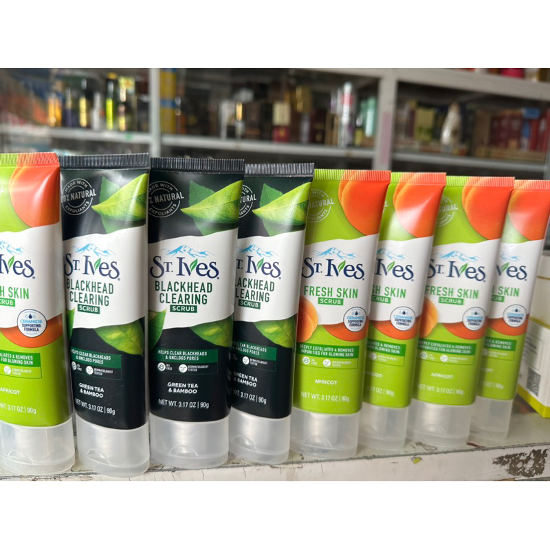 Sữa rửa mặt st.Ives  trà xanh  và st.Ives hạt mơ tips  nhỏ 90g