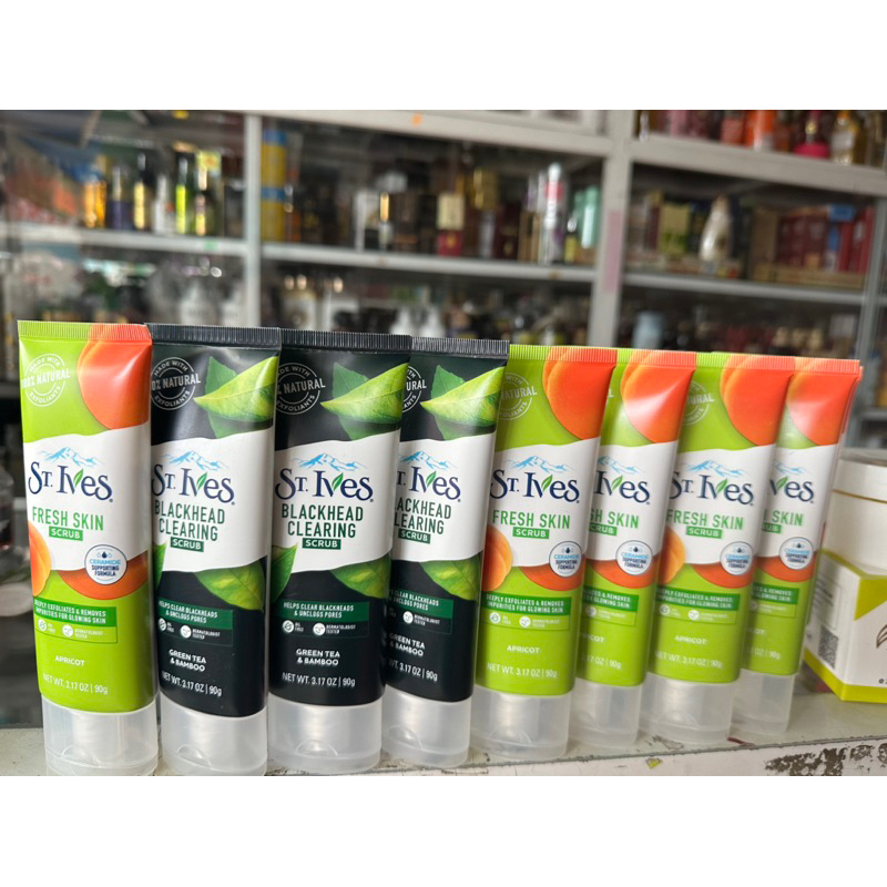 Sữa rửa mặt st.Ives  trà xanh  và st.Ives hạt mơ tips  nhỏ 90g