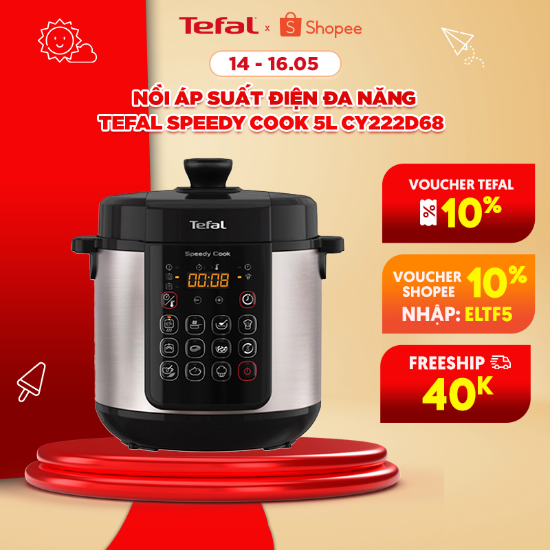 Nồi áp suất điện đa năng Tefal Speedy Cook 5L CY222D68