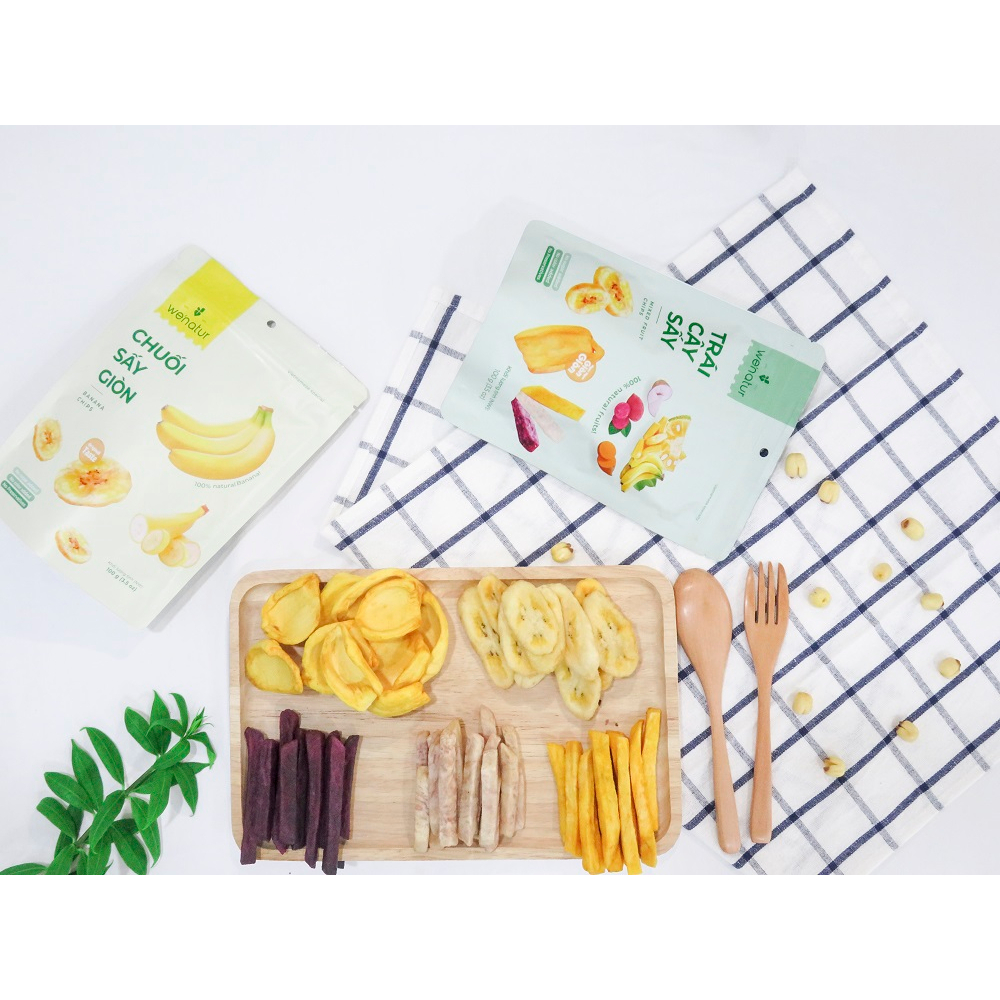 Combo 2 Gói Trái Cây Sấy Giòn We'natur 100g