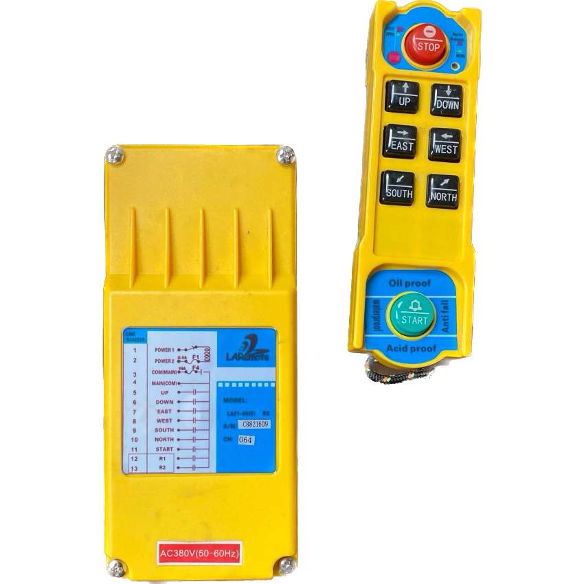 Bộ điều khiển cẩu trục từ xa LAremote, model: LA21-6SE, điện áp: AC380V/50-60Hz