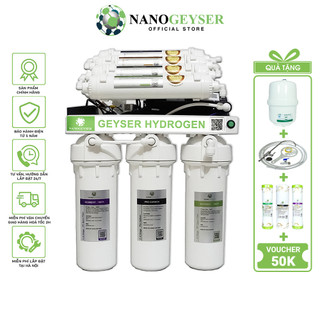 Máy lọc nước nano geyser ro hydrogen, công nghệ lọc nước tinh khiết ro, bảo hành 5 năm