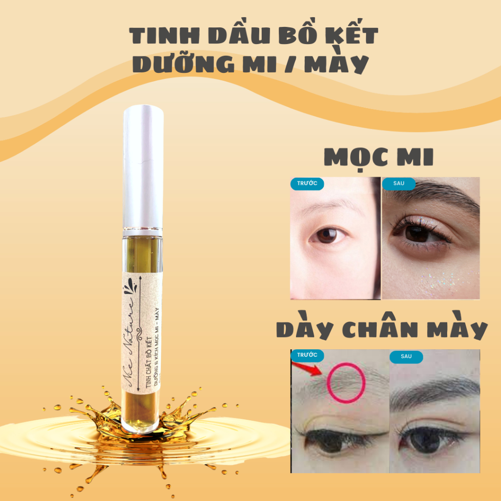 Tinh chất dưỡng mi serum dưỡng dài mi, mày bồ kết NIE NATURE