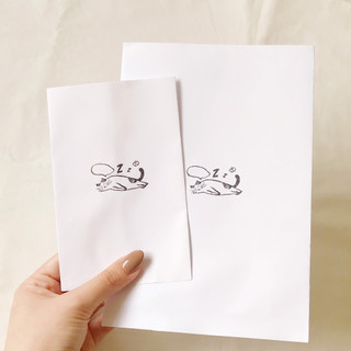Túi Giấy Đựng Quà Màu Trắng Mèo Dễ Thương Nhiều Kích Cỡ - White Paper Bag