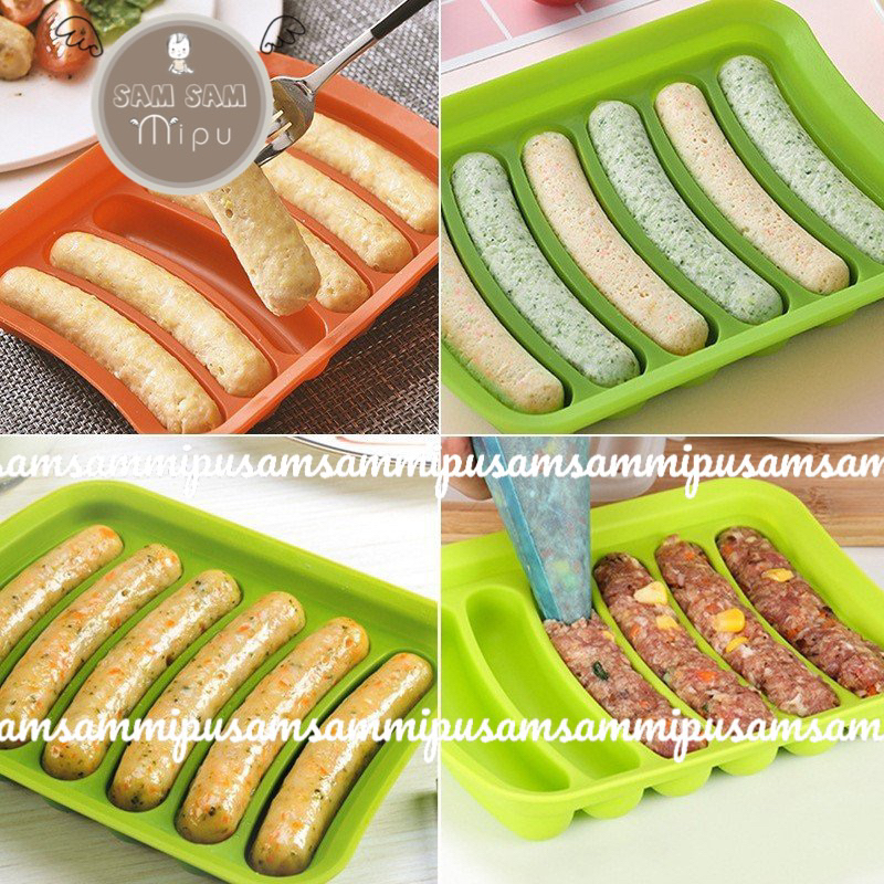 Khuôn làm Bánh - Xúc Xích Silicon Cho Bé Ăn Dặm - Shop Mẹ Sam