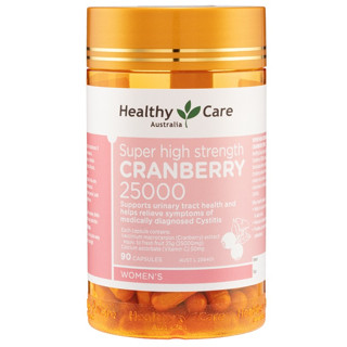 Viên uống hỗ trợ đương tiết niệu Healthy Care cranberry 25000 90 viên Chợ Việt Úc