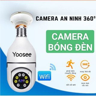Camera Yoosee Bóng Đèn Thế Hệ Mới 3.0MP Guross HK211 - Xoay 360 Độ, Xem Đêm Có Màu - Hàng Chính Hãng