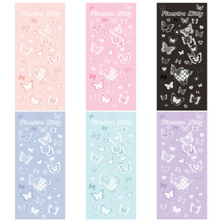 Sticker tấm hình bướm trang trí Toploader