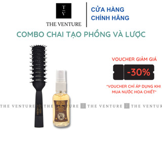 Chai Xịt Tạo Phồng Reuzel Grooming Tonic 30ml và Lược Bán Nguyệt ChaoBa CH1200