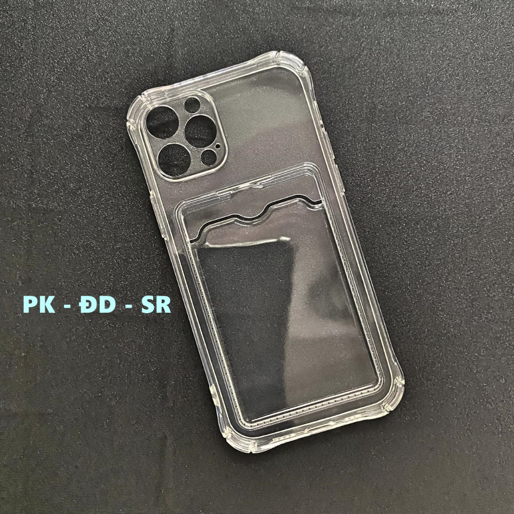 Ốp Lưng iPhone 12 Pro Dẻo Trong Chống Sốc Đựng Card