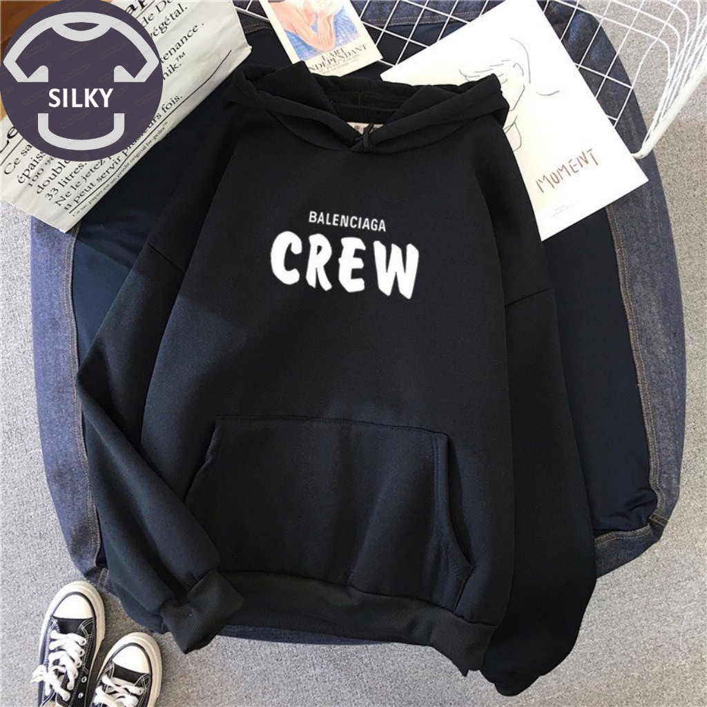 Áo Hoodie Unisex SilKy In CREW, Form Rộng Nam Nữ Đều Mặc Được SLK125