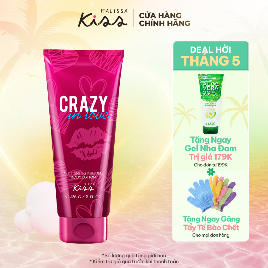 Sữa Dưỡng Trắng Da Toàn Thân Hương Nước Hoa Crazy In Love 226g